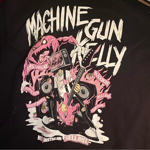 Machine Gun Kelly Graphic Tee - Black with Pink Print